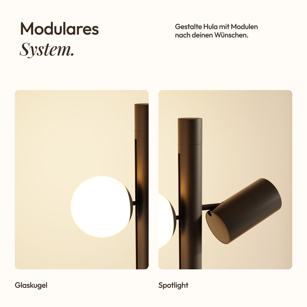 Lampadaire modulaire Hula