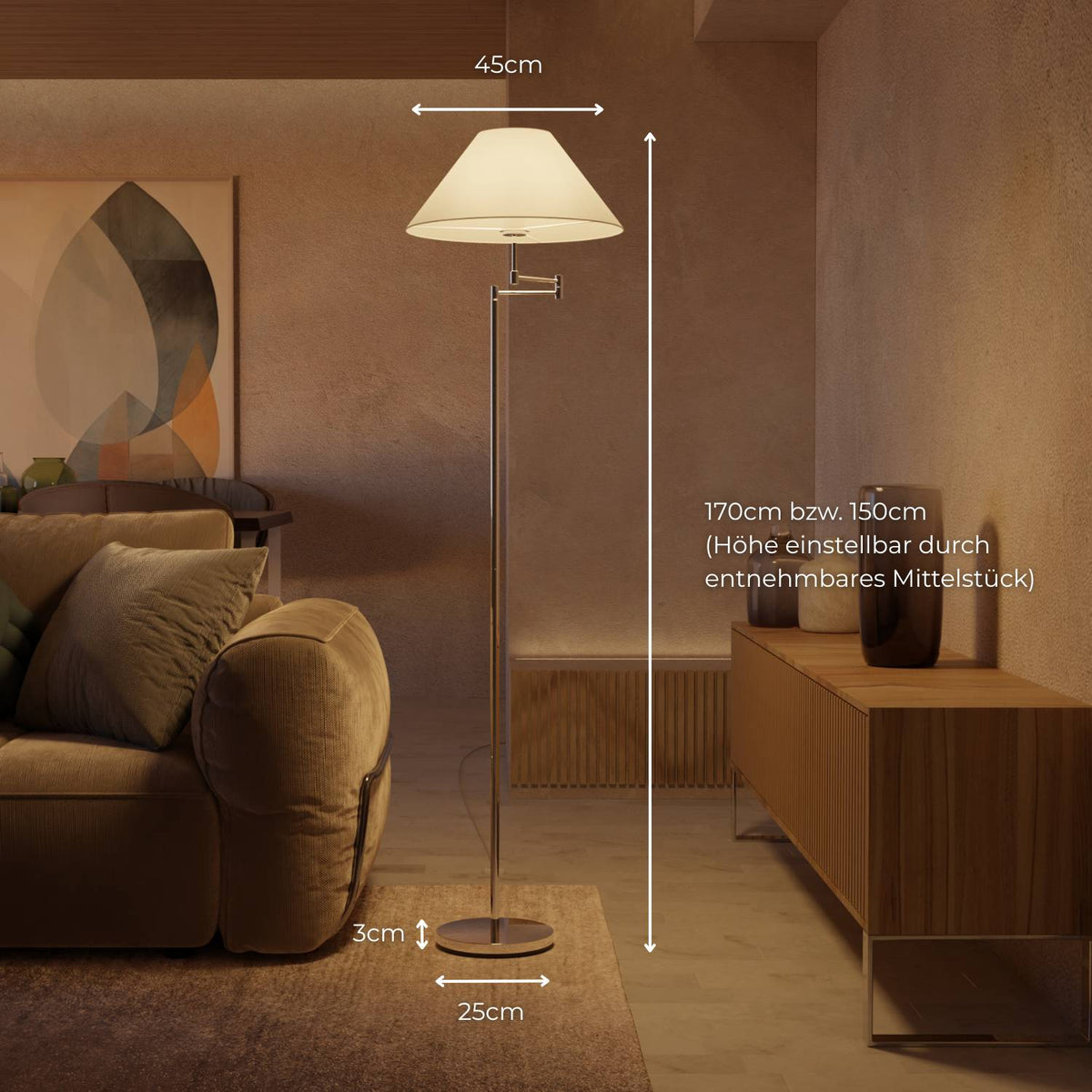 Article de seconde qualité : lampadaire Melo