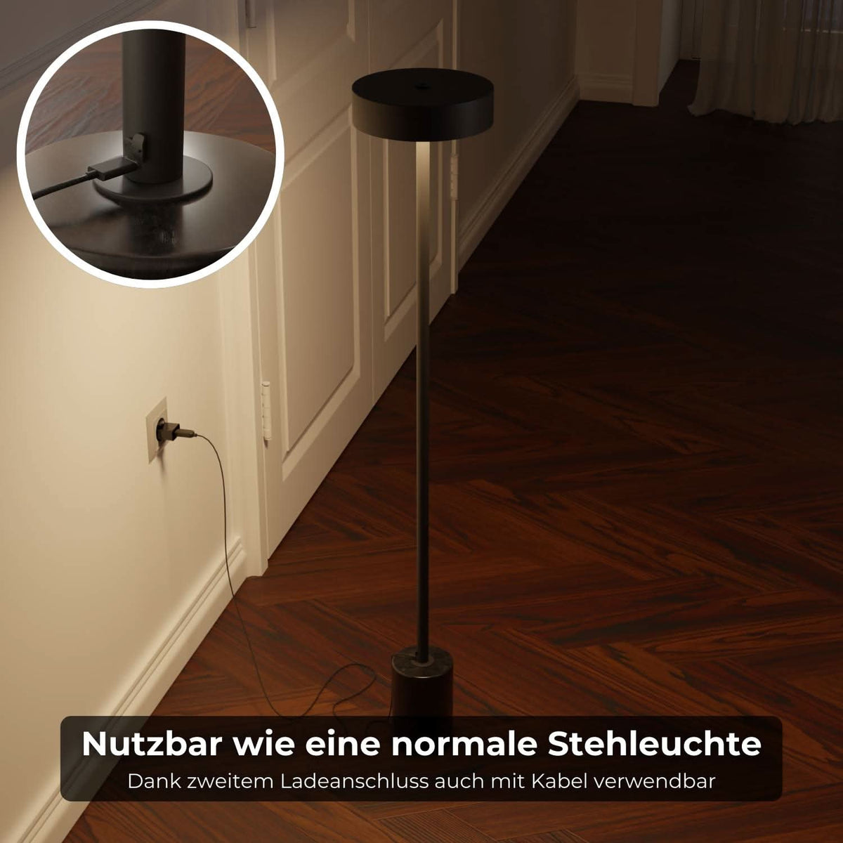 Produit de seconde qualité : lampadaire Uranos rechargeable