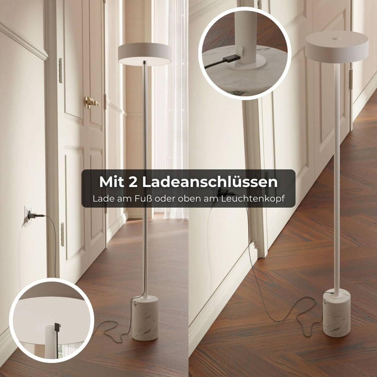 Produit de seconde qualité : lampadaire Uranos rechargeable