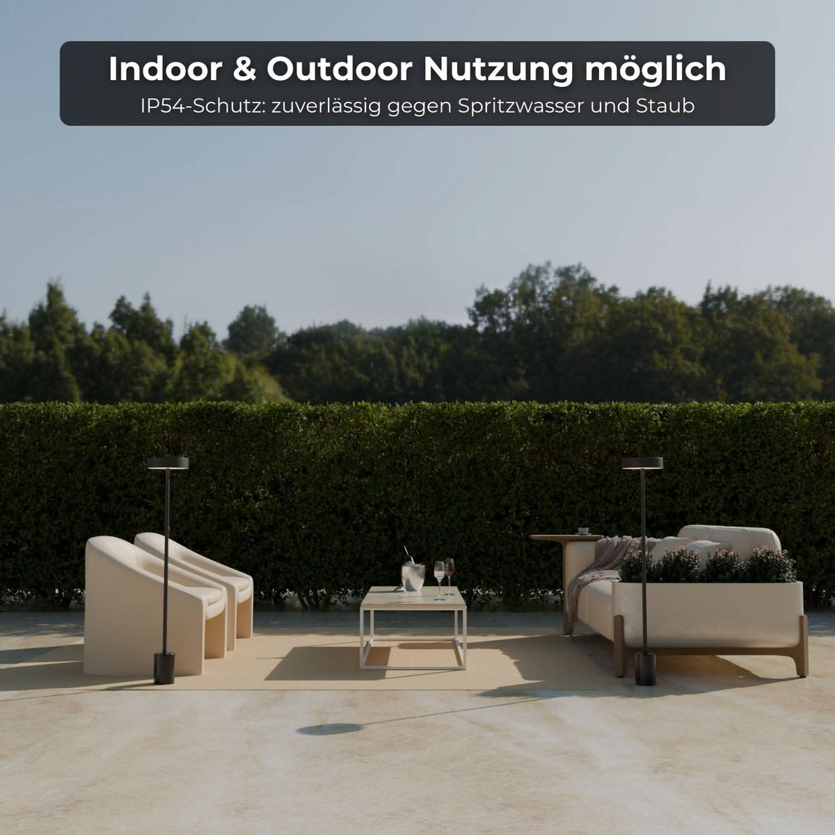 Produit de seconde qualité : lampadaire Uranos rechargeable